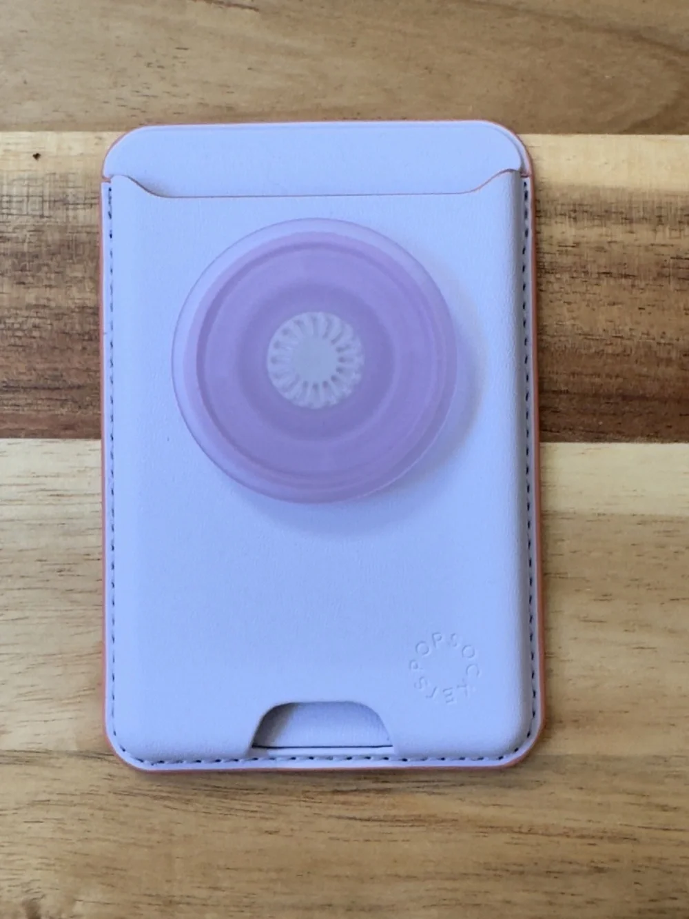 NWOT - Popsockets Phone Card Holder with Pop Socket Mount (pale lavender)
